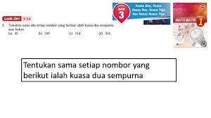 Jangan sampai dokumenmu ditolak karena salah buat! Matematik Tingkatan 1 Bab 3 Kuasa Dua Punca Kuasa Dua Kuasa Tiga Punca Kuasa Tiga Latih Diri 3 1a Youtube