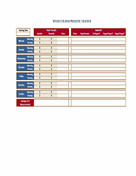 56 Daily Blood Pressure Log Templates Excel Word Pdf