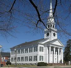 Historic Church On The Town Green In Guilford Ct Stately New England At Its Finest Country Church Church Architecture Old Churches