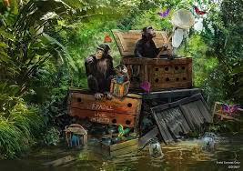 Check out the hippo with the big bite when you navigate one of the attraction's dangerous rivers. Concept Art New Scene With Monkeys Catching Butterflies Revealed For Jungle Cruise Overhaul Work Begins While Ride Remains Open At Disney World Wdw News Today