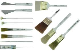Brushes, paint, canvas, easel, etc. Bob Ross Landscape Brush Set Oil Based Painting Tools 12 Pieces Amazon Ca Home