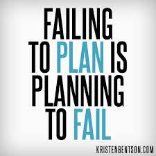 Failing To Plan Is Planning To Fail