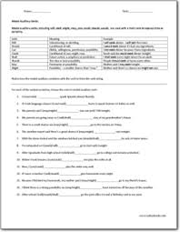 Check spelling or type a new query. Modal Auxiliary Verbs Worksheet