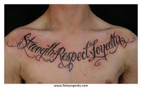 Kamu boleh pertimbangkan desain yang simple namun bermakna seperti nama quote. Unique Chest Tattoo Quotes Quotesgram
