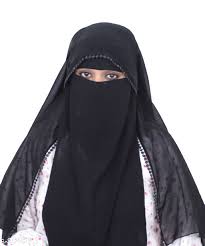 The way this veil is worn varies from region to region, but there are two main styles. Buy Checkout This Latest Hijab Product Name Women Heavy Chiffon 2 Layer Nose Piece Niqab With Stone Lase For Rs660 Cod And Easy Return Available