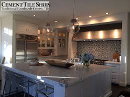 Black And White Cement Tile Backsplash Cement Tile Shop Handmade Cement Tile Bordeaux Pattern Our In Stock Bordeaux Pattern Installed Kitchen Tiles Backsplash Cement Tile Shop Black Backsplash