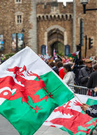 The national flag of wales has a horizontally halved white over green background, with the famous red dragon over all.' the earliest reference to 'welsh flag' or 'flag of wales' in the document titles on the website of the national archives is 1925; The Legend Of The Welsh Dragon Visit Wales