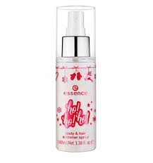 This shimmer spray is also safe to use on delicate and fragile it is a super shiny glitter hair spray that gives your hair a shimmery sparkle. Essence Ho Ho Ho Body Hair Shimmer Spray 01 Be Merry Bright 1