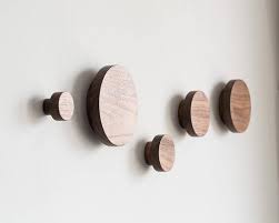 Wooden Wall Hooks Walnut Coat Hooks Modern Coat Rack Etsy Modern Wall Hooks Modern Coat Rack Wooden Wall Hooks