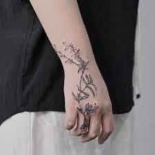 Whether realistic or abstract, black and gray or full color; 52 Honeysuckle Flower Tattoos Design Ideas Flower Tattoo Designs Tattoos Flower Tattoos