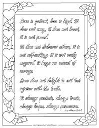 Love is patient and kind. Coloring Pages For Kids By Mr Adron Printable 1 Corinthians 13 4 7 Coloring Page