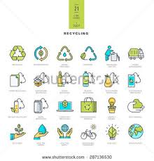 Flat Recycle Icon Fotografie Snimky A Obrazky Shutterstock Piktogramm Recycling