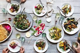 Dinner table setting with food. How To Set Your Table Like The French
