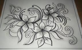 3 cara menggambar sketsa bunga yang simple dan mudah ditiru. 36 Gambar Sketsa Batik Bunga Untuk Kain Free Gambar