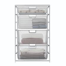 Design a custom closet organizer you'll love | washington, dc no matter what shape or size your closet may be, you'll find what you need for the ultimate organized space at the container store. Closet Drawers Elfa Platinum Mesh Closet Drawers Solution Organizers The Container Store