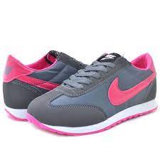 Nike Cortez 5555 Anorak Gri Fusya Bayan Ayakkabi Spor Nike Cortez Nike Nike Kadin