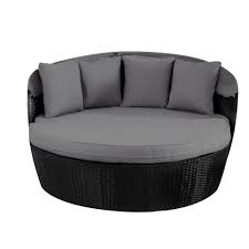 Maybe you would like to learn more about one of these? Outdoor Daybed Black 2 In 1 Poly Rattan Sunbed With Canopy Dreamo Living