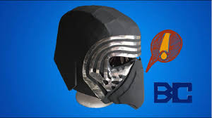 You can now print this beautiful star wars masks coloring page or color online for free. Diy Star Wars Kylo Ren Helmet Part 1 Free Templates Youtube