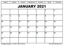 Download 2021 calendar with holidays — portrait format. Free Printable January 2021 Calendar 24x7calendars Com