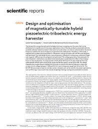 Pdf Design And Optimisation Of Magnetically Tunable Hybrid Piezoelectric Triboelectric Energy Harvester