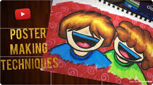 Red and black inks are used here on thick card. Poster Making Easy Konsensya Drawing