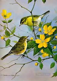 Image result for birds in garden painting