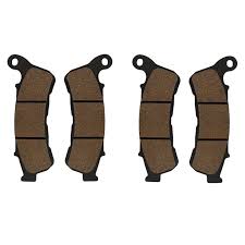 2 Pairs Motorcycle Brake Pads For Honda Cbf1000 A S T F 3 Piston Caliper Abs Brake Pad Black Brake Disc Pad Motorcycle Accessories Brake Pads Honda