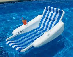 Product titlehot baby float swimming swim ring pool infant chair. Pool Recreation Floating Lounge Chairs Sunchaser Sling Style Floating Lounge Chair