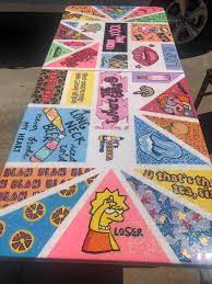 Pin By Chey On Tables In 2020 Beer Pong Table Painted Beer Pong Table Diy Diy Beer Pong Table