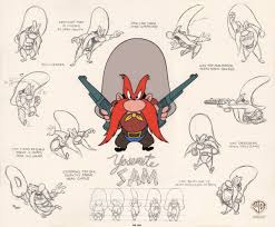 Comic Mint Animation Art Yosemite Sam Model Sheet Yosemite Sam Classic Cartoon Characters Retro Cartoons