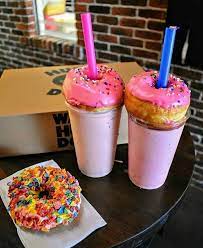 Milkshake Donuts Delicious Donuts Dessert For Dinner Tasty Yogurt