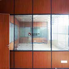 Sliding glass walls, create large exterior openings that provide superior weather performance when closed. China Shaneok Classical Fibreboards Full Or Half Office Partition Walls Design China Glass Partitions Glass Wood Partition Design