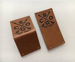 300 Custom Leather Patch Company Faux Leather Garment Tags Etsy Leather Patches Custom Leather Leather Label