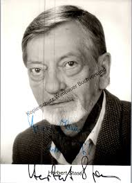 Original Autogramm Herbert Stass /// Autograph signiert signed signee von  Stass, Herbert :: Signatur des Verfassers  Manuskript&nbsp;/&nbsp;Papierantiquität