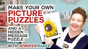 I'll even show you how to make one with a hidden message that is only revealed after the puzzle is put together. Make Picture Puzzles On A Cricut A Hidden Message Puzzle Youtube