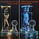 Jual Plakat Kristal 3D Golf - Piala Crystal Golf - Kota Depok ...