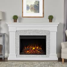 Electric fireplaces can be real space savers compared to traditional fireplaces. 63 Deland Grand Real Flame White Electric Fireplace