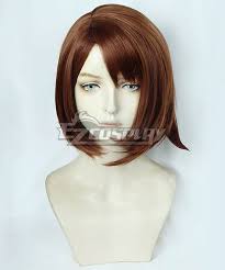 PM PM Sword and PM Shield Female Trainer Brown Cosplay Wig