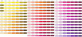 Pantone Color Charts