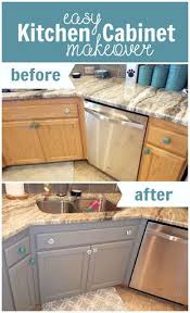 Easy Kitchen Cabinet Makeover With Americana Decor Satin Enamels Kitchen Cabinets Makeover Kitchen Cabinets Redo Kitchen Cabinets