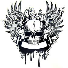 ⚙️50 + stiker logo yang mewakili tengkorak, pembunuh berkerudung, serigala, beruang, viking, elang, penyihir. Gambar Stiker Tengkorak Keren Silvy Gambar
