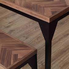 Summer is almost gone but there's still time to save! Waterloo Walnut Herringbone Solid Wood Dining Table By Cosy Wood Notonthehighstreet Com