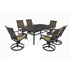 Aluminum outdoor dining set with swivel chairs. Pin On Outdoor