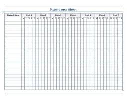 Calvin Klein Attendance Sheet Template