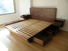 Diy Platform Bed With Drawers Plans Tips For Building A Simple Inside Diy Queen Bed Fra Bed Frame With Drawers Bed Frame With Storage Platform Bed With Drawers
