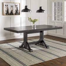 Style your perfect dining room with our selection of rectangular, round, and wooden dining tables online at pier 1. Antique Black 60 Modern Farmhouse Wood Expandable Dining Table Pier 1