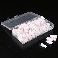 Takiya 500pcs Lady White French Acrylic Style Artificial False Nails Half Tips And Box White Read More Manicure Set Diy Diy Acrylic Nails Acrylic Nail Tips