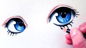 When drawing things that come from a draw as many anime or manga eyes that you can. Images Of Drawn Pencil Anime Eyes