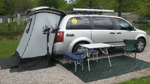 Find this pin and more on vw t4 by tomjones. Minivan Camper Dodge Vw Caravan Routan Sienna Oddyse Mini Van Camper Conversion Van Tent