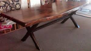 Live Edge Saw Buck Table Live Edge Wood Furniture Live Edge Table Furniture